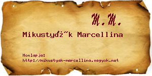 Mikustyák Marcellina névjegykártya